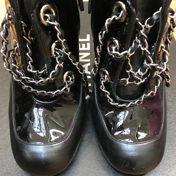 Authentic Chanel Chain Short Boot - Picture 6 of 8
